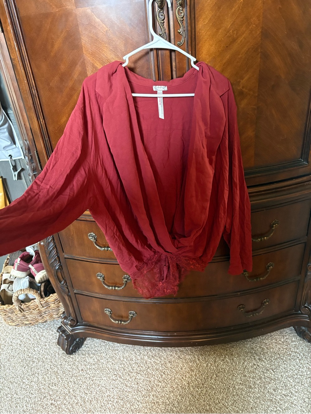 Free People Long Sleeve Bodysuit